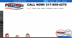 Desktop Screenshot of petermanhvac.com
